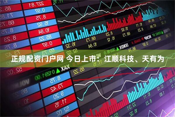 正规配资门户网 今日上市：江顺科技、天有为